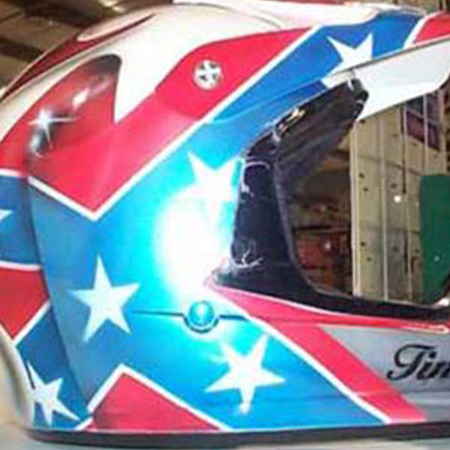 mx helmet with confederate flag